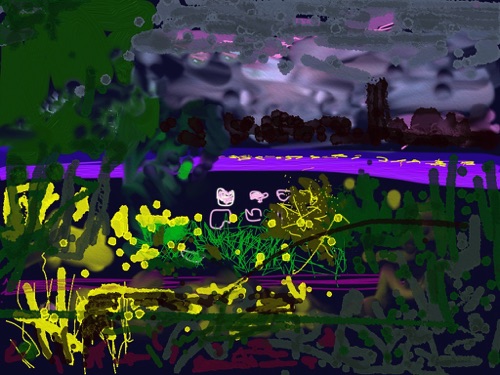 The High Line After Dark; 
Artrage app, 2012; 
1024 × 768 px